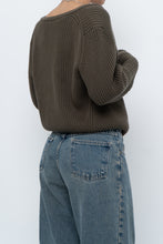 Load image into Gallery viewer, KOTN x Made in Portugal x Green Ribbed Cotton Knit Cropped Cardigan (M, L)