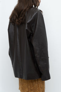 Vintage x Made in Turkey x Brown Warm Leather Jacket (S-L)