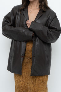Vintage x Made in Turkey x Brown Warm Leather Jacket (S-L)