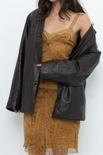 Load image into Gallery viewer, Vintage x Made in Italy x DESIGNER Honey Yellow Patterned Midi Silk Dress (XS, S)