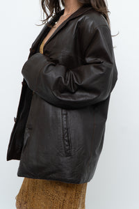 Vintage x Made in Turkey x Brown Warm Leather Jacket (S-L)