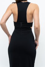 Load image into Gallery viewer, ALEXANDER WANG x Black Open-side Fitted Midi Dress (S, M)