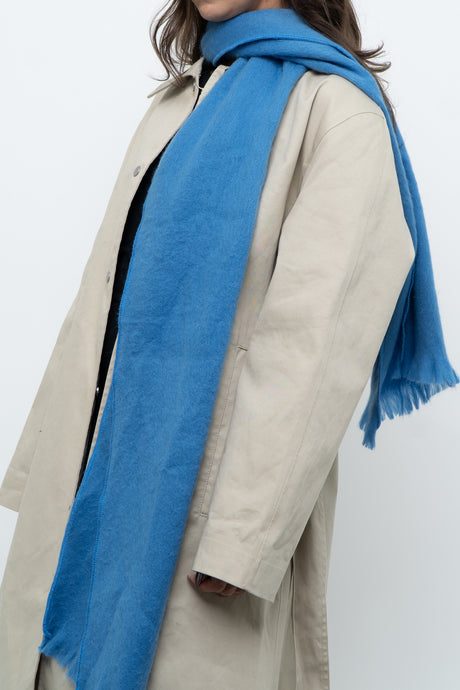 Vintage x Blue Alpaca Scarf