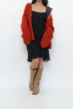 Load image into Gallery viewer, Vintage x Made in USA x Black, White Polka Dot Silk Midi Dress (S)