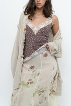 Load image into Gallery viewer, Vintage x Brown, Cream Lace Fitted Tank (S)