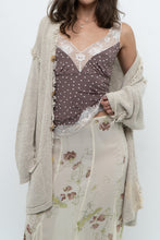 Load image into Gallery viewer, Vintage x Brown, Cream Lace Fitted Tank (S)