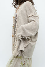 Load image into Gallery viewer, Vintage x PAUL SMITH Oatmeal Cotton, Linen Fringe Long Knit Cardigan (XS-XL)