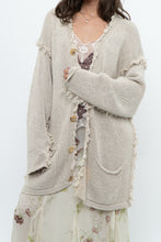 Load image into Gallery viewer, Vintage x PAUL SMITH Oatmeal Cotton, Linen Fringe Long Knit Cardigan (XS-XL)