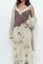 Load image into Gallery viewer, Vintage x Brown, Cream Lace Fitted Tank (S)