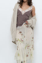 Load image into Gallery viewer, Vintage x Brown, Cream Lace Fitted Tank (S)
