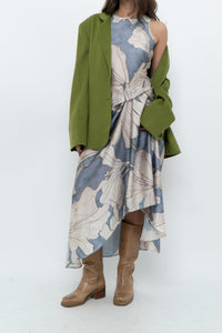 REISS x Baby Blue Orchid Satin Dress (S)