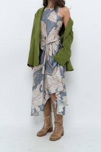 REISS x Baby Blue Orchid Satin Dress (S)