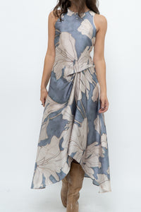 REISS x Baby Blue Orchid Satin Dress (S)