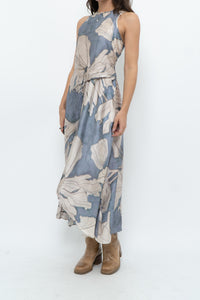 REISS x Baby Blue Orchid Satin Dress (S)
