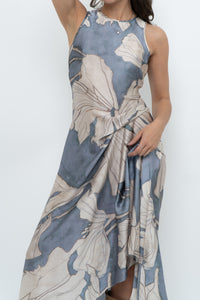 REISS x Baby Blue Orchid Satin Dress (S)