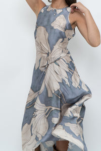 REISS x Baby Blue Orchid Satin Dress (S)