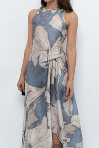 REISS x Baby Blue Orchid Satin Dress (S)