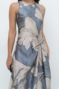 REISS x Baby Blue Orchid Satin Dress (S)