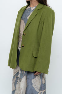 Vintage x ANNE KLEIN Chartreuse Cashmere Blazer (S-L)