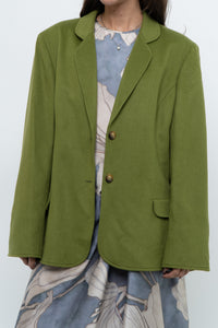 Vintage x ANNE KLEIN Chartreuse Cashmere Blazer (S-L)
