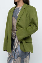 Load image into Gallery viewer, Vintage x ANNE KLEIN Chartreuse Cashmere Blazer (S-L)