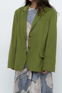 Vintage x ANNE KLEIN Chartreuse Cashmere Blazer (S-L)