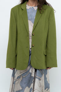 Vintage x ANNE KLEIN Chartreuse Cashmere Blazer (S-L)