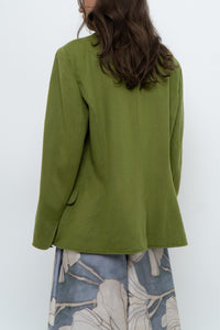 Vintage x ANNE KLEIN Chartreuse Cashmere Blazer (S-L)