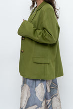 Load image into Gallery viewer, Vintage x ANNE KLEIN Chartreuse Cashmere Blazer (S-L)