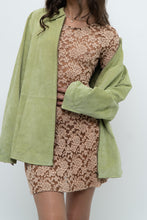Load image into Gallery viewer, Vintage x Tan Lace Drop Waist Mini (XS, S)