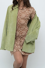Load image into Gallery viewer, Vintage x Tan Lace Drop Waist Mini (XS, S)