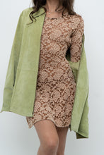 Load image into Gallery viewer, Vintage x Tan Lace Drop Waist Mini (XS, S)