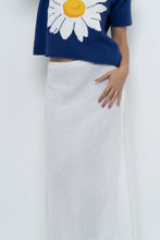 Load image into Gallery viewer, Vintage x Made in Italy x White Linen Maxi Skirt (M, L)