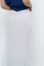 Load image into Gallery viewer, Vintage x Made in Italy x White Linen Maxi Skirt (M, L)