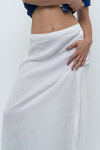 Load image into Gallery viewer, Vintage x Made in Italy x White Linen Maxi Skirt (M, L)