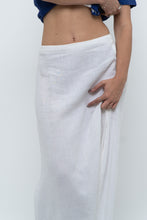 Load image into Gallery viewer, Vintage x Made in Italy x White Linen Maxi Skirt (M, L)