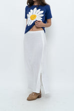 Load image into Gallery viewer, Vintage x Made in Italy x White Linen Maxi Skirt (M, L)