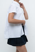 Load image into Gallery viewer, GIORGIO ARMANI x White Pleated Cotton Blouse (XS, S)