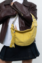 Load image into Gallery viewer, Vintage x COACH Yellow Suede Slouch Purs