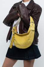 Load image into Gallery viewer, Vintage x COACH Yellow Suede Slouch Purs