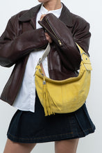 Load image into Gallery viewer, Vintage x COACH Yellow Suede Slouch Purs