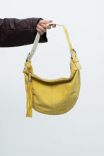Load image into Gallery viewer, Vintage x COACH Yellow Suede Slouch Purs