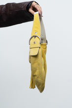 Load image into Gallery viewer, Vintage x COACH Yellow Suede Slouch Purs
