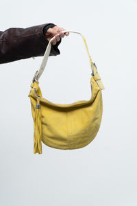 Vintage x COACH Yellow Suede Slouch Purs