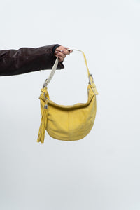 Vintage x COACH Yellow Suede Slouch Purs