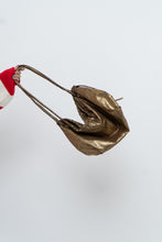 Load image into Gallery viewer, Vintage x Brown, Gold Shimmer Slouch Purse