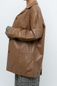 DANIER x Vintage x Tan Leather Jacket (XS-M)