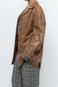 DANIER x Vintage x Tan Leather Jacket (XS-M)