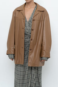 DANIER x Vintage x Tan Leather Jacket (XS-M)