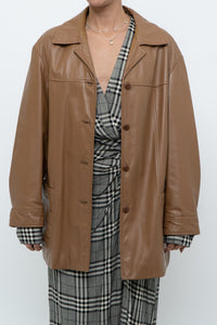 DANIER x Vintage x Tan Leather Jacket (XS-M)